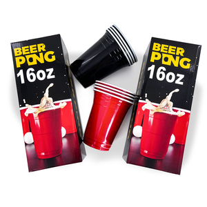 Đóng Gói Nhà máy sản xuất bán buôn 16 oz dùng một lần PP nhựa đôi tường chịu nhiệt Đảng bia <span class=keywords><strong>Pong</strong></span> ly biểu tượng tùy chỉnh in ấn - Product Image 4