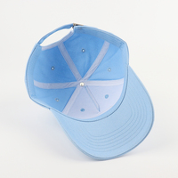 Casquette de baseball personnalisée en tissu Oxford bleu à pois, style A-frame, casquette de sport personnalisée, casquette de baseball unisexe pour l'extérieur, Gorras