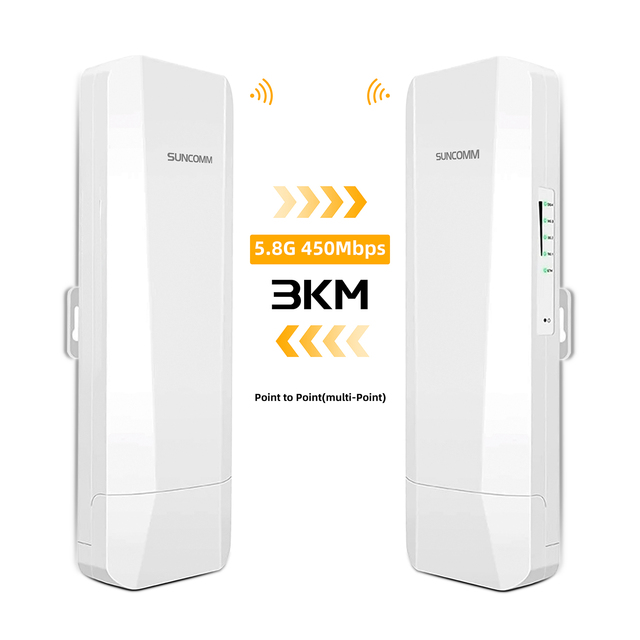 Most Popular Wireless Bridge Long Range Outdoor Network PoE Power Supply Wireless AP Router Outdoor WiFi Access Point