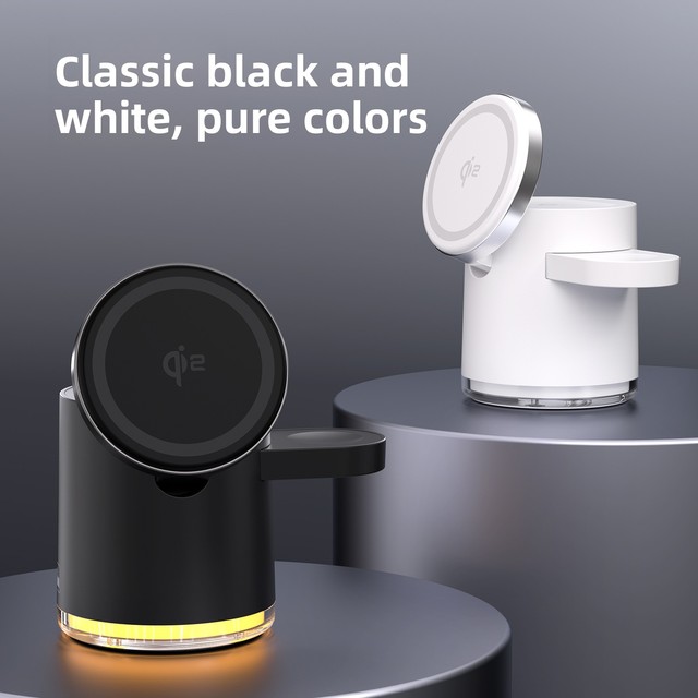 New for Magnetic 3-in-1 Wireless Charger Foldable Design Fast Charging Compatible with for 15 and More Devices