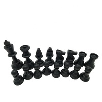 Échiquiers ivoire et noir avec pièces d'échecs en plastique, échecs chinois authentiques, apportez une merveilleuse expérience de jeu d'échecs.