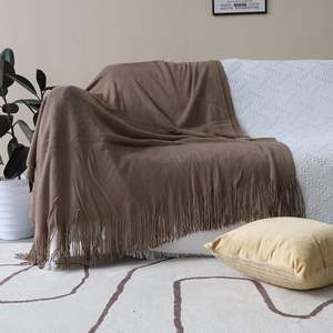 Manta de punto acrílica con diseño de café, suave y acogedora, decorativa para cama, sofá, sala de estar o sillón, cálida y elegante - Product Image 6