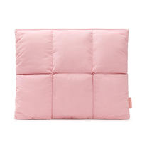 Tas Pelindung Tablet Anti Air Anti Guncangan 10 11 13 14 Inch, Lucu, Bahan Nylon, Model Puffer, Sarung Laptop