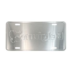 Plaques d'immatriculation de voiture décoratives en aluminium métallique souvenir de <span class=keywords><strong>Belgique</strong></span> avec logo personnalisé en relief, technique de moulage sous pression, <span class=keywords><strong>plaque</strong></span> nominative <span class=keywords><strong>personnalisée</strong></span> - Product Image 5