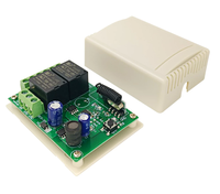 Module de commutation à distance sans fil universel 433Mhz DC 6V 12V 24V, module récepteur de relais RF 2CH DC5-30V pour maison intelligente
