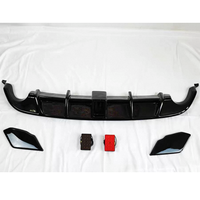 Diffuseur Arrière Auto pour Volkswagen Golf 6 Amélioration en Style GTI Aileron de Lèvre de Hayon Lèvre Arrière avec Lumière Matériau ABS