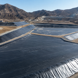 แผ่นปูรองกันสารเคมีชนิด HDPE หนา 2.50 มม. สำหรับเก็บสารเคมี การบำบัดน้ำเสีย และงานเหมือง - Product Image 5