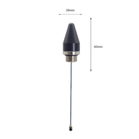 Antenne de montage en armoire 4G LTE anti-explosion 28mm*60mm 3dBi omnidirectionnelle étanche IP67 avec câble RG1.13 OEM ODM