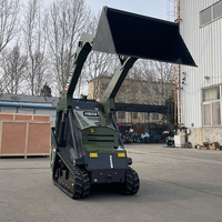 Chargeuse frontale compacte 2026 V1000, mini-chargeuse compacte à chenilles élargies, engin de construction diesel