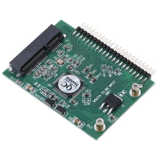 MSATA SSD to IDE Adapter Card with Dual Voltage Support