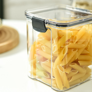 Bocal scellé empilable pour la cuisine Boîte de stockage des aliments en plastique Réservoir multigrain Bouteille Fruits secs Thé Conteneurs de stockage - Product Image 6