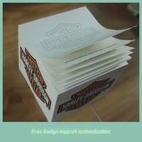 Papier à notes autocollant 3D de qualité export, personnalisé avec logo d'entreprise, cadeaux promotionnels, boîte carrée adhésive