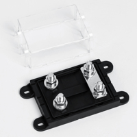 Porte-fusibles robuste 32V DC 2 voies AMG Mega, bloc de fusibles étanche à visser pour autoradio avec couvercle transparent pour marine et camion