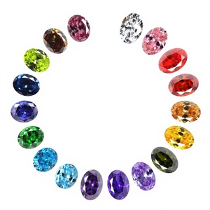 Piedra Preciosa de Circonio Cúbico Sintético, Corte a Máquina, Tratada Termicamente, Colorida, Forma Ovalada Especial, 4*6mm-12*14mm, Precio de Fábrica al por Mayor - Product Image 4