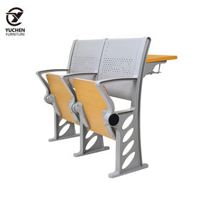 เก้าอี้ห้องบรรยายไม้อัดคุณภาพสูงทันสมัย เฟอร์นิเจอร์ห้องเรียนวิทยาลัย เก้าอี้พับและโต๊ะ เก้าอี้หอประชุม - Product Image 1