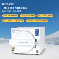 Autoclave de table Biobase 18L classe N, stérilisateur à vapeur haute pression portable avec protection de sécurité automatique, autoclave pour laboratoire