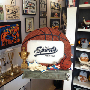 Khung ảnh đội thể thao trong thiết kế hình bóng rổ - Product Image 4