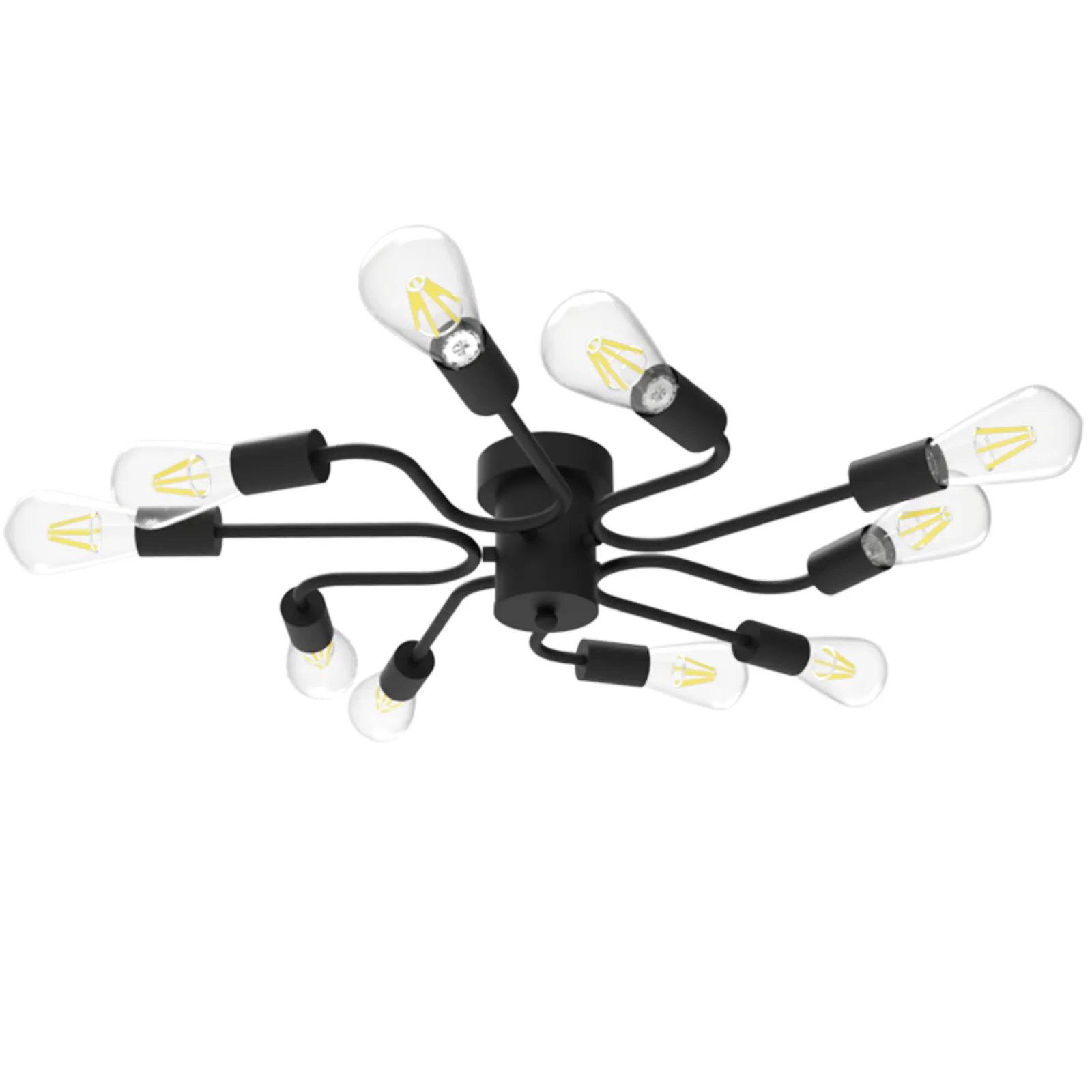 מודרני LED תקרת אורות יצוק ברזל 6/8/10 ראשי אמנות עיצוב זהב שחור לבן גבוהה-סוף אוכל סלון חדר קבוע Luminaire