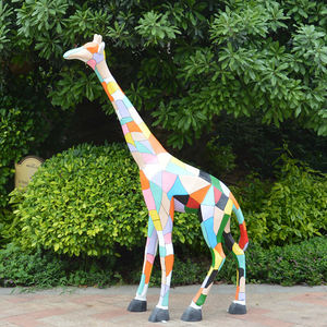 Estatua de resina de jirafa gigante, accesorios para decoración <span class=keywords><strong>visual</strong></span>, merchandising - Product Image 3