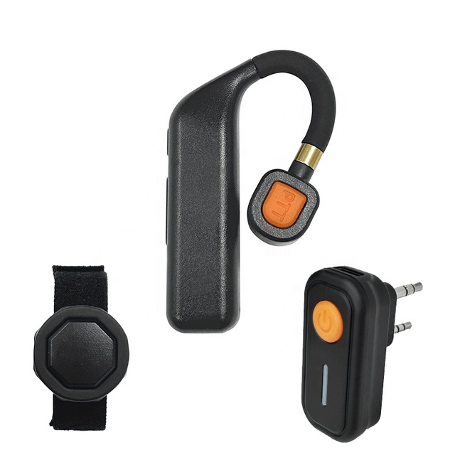 EARPHONIC Mini Bluetooth Wireless Headset PTT TK Plug Two Way Radio Earpiece for Walkie Talkie