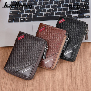 Baellerry Men's Short Zipper <b>Wallet</b> With <b>Rfid</b> Protection For Credit Cards - Product Image 1
