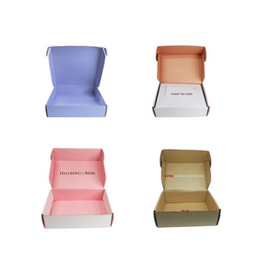 New arrivals Wholesale custom printed logo pack mailer corrugated box clothing packaging shipping box