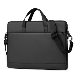 High Quality Customization 15 Inch Genuine <b>Leather</b> Custom Printed Logo <b>Bags</b> Covers for Unisex Men's Casual <b>Laptop</b> <b>Bags</b> - Product Image 2