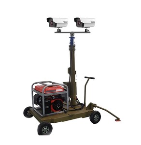 Mât de levage électrique portable de 8 mètres en alliage d'aluminium monté sur véhicule avec télécommande pour <span class=keywords><strong>tour</strong></span> d'éclairage d'urgence - Product Image 6