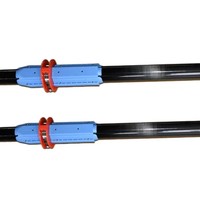 Remo de Carbono 3K para Bote de Remo, Eje de 38 mm, Remo de Carbono Completo para Aguas Abiertas, Portátil