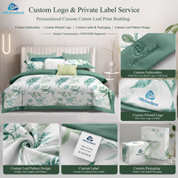 Parure de lit Cloudland certifiée OEKO-TEX, audituée BSCI, 100% coton, 3 pièces, housse de couette, drap et taie d'oreiller, taille Queen