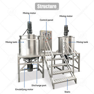 Machine d'émulsification de laboratoire ORME pour le mélange sous vide et l'homogénéisation des crèmes de maquillage et des fonds de teint cosmétiques - Product Image 2