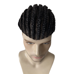 Base de Seda # Sistema de Reemplazo Capilar <span class=keywords><strong>con</strong></span> <span class=keywords><strong>Trenzas</strong></span> <span class=keywords><strong>Africanas</strong></span> Rizadas 1b, 8x10, Peluca de <span class=keywords><strong>Trenzas</strong></span> <span class=keywords><strong>Africanas</strong></span> Rizadas para <span class=keywords><strong>Hombres</strong></span> Africanos - Product Image 3