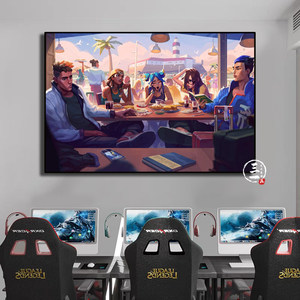 Ensemble d'art mural Valorant en 3 pièces - Impressions encadrées vibrantes de Killjoy, Jett et Raze pour salles de jeux et fans d'e-sport - Product Image 5