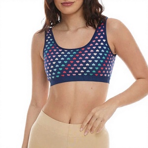 Women's Seamless Front Solid Yoga Sports Bra Scoop Neck Racerback High Support Breathable Spandex Polyester Workout <b>Top</b> - Product Image 3