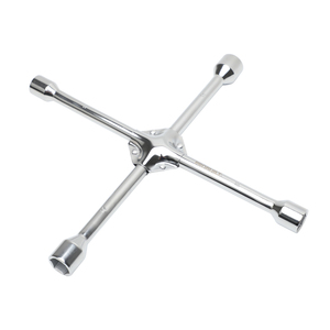 14inch Universal 4-Way Cross Lug Wrench Spanner with 17mm 19mm 22mm <strong>24mm</strong> Standard <strong>Sockets</strong> for Car Tire Repair - Product Image 1