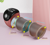 Réveil numérique intelligent avec alarme pour les heures de prière, écran tactile pour musulmans, nouvelle version avec anneau de prière en plastique (Tasbih)