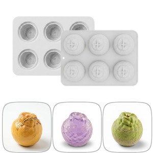 Molde de Silicona para Hornear con Forma de Naranja Mandarina 3D de 6 Cavidades, Moldes de Silicona para Pudín de Frutas, para Hornear Pasteles, Mousse y Tartas - Product Image 6