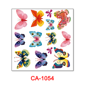 Nouveaux Designs Mignons Papillon Étoiles Lune Animaux Marins Fleur Corps Étanche Coloré Faux Visage Paillettes Enfants Tatouage Temporaire - Product Image 6