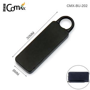 Tirette à glissière en métal personnalisée professionnelle avec PVC noir pour tissu et sac à dos - Product Image 2