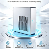 Mini PC de Escritorio con Carcasa Metálica, Chipset H610, Compatible con Procesador I3 I5, HDMI, VGA, Pantalla Dual, WIFI, Bluetooth, Mini Ordenador de Oficina