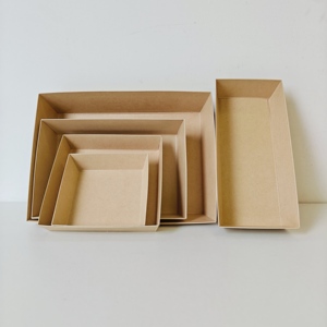 Boîte d'emballage en papier kraft YBLPAK pour gâteaux, tiramisu, desserts basques, mousses – Type dossier avec pelliculage mat pour usage alimentaire - Product Image 2