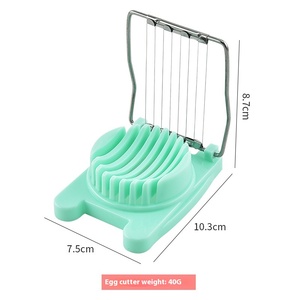 Outil ménager multifonctionnel, coupe-œuf en métal fantaisie en forme de pétale, trancheur de stock pour la cuisine domestique - Product Image 2