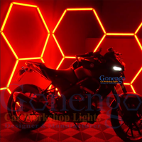 Éclairage hexagonal LED RGB étanche à assembler soi-même avec commande vocale/application/télécommande pour un CRI élevé 95 AC100-240V pour une utilisation en chambre