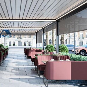 مصراع خارجي بمحركات عريشة ألومنيوم مصنعي مظلة شرفة كوة كهربائية عريشة ألومنيوم خارجية - Product Image 4