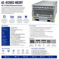 Supermicro AS-8126GS-NB3RT 8U HGX B 300 8-GPU AI Server Dual AMD EPYC 9005 LLM Server AI 8-GPU untuk Pembelajaran Mendalam HPC