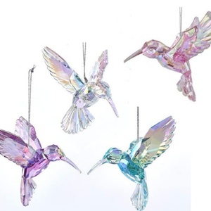 Adornos Colgantes de Colibrí, Figuras Acrílicas de Animales Brillantes e Iridiscentes para Colgar en Árboles de Jardín, Decoración para Fiestas - Product Image 1