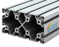 Perfil de Extrusión T Slot 4080 al por Mayor, Anodizado en Negro 6063-T5, Servicio de Corte y Soldadura Personalizado