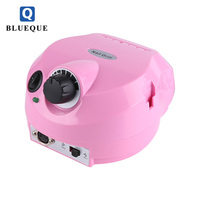 BLUEQUE BQ-202 Perceuse à ongles électrique professionnelle 30000 tr/min : Machine à ongles portable en plastique pour salon (Multi-tension 110-240V)