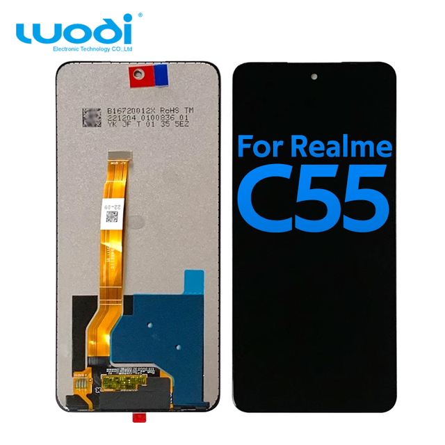 Phone Spare Parts Pantallas Touch Screen for OPPO Realme C55 Mobile Lcd Display Crown