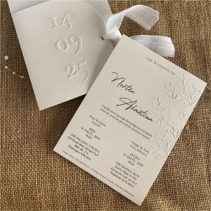 Custom Cards - High-End Textured Cardstock Wedding &amp; Event <strong>Invitations</strong>, Specialty Paper Postcards - Product Image 1
